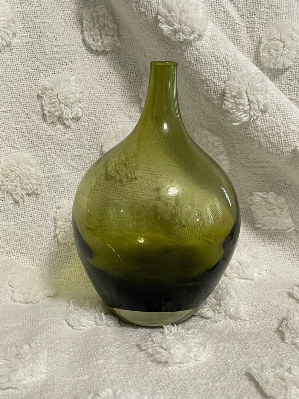 Ikea Retired Salong Jelinek Glass Vase - Green 8”